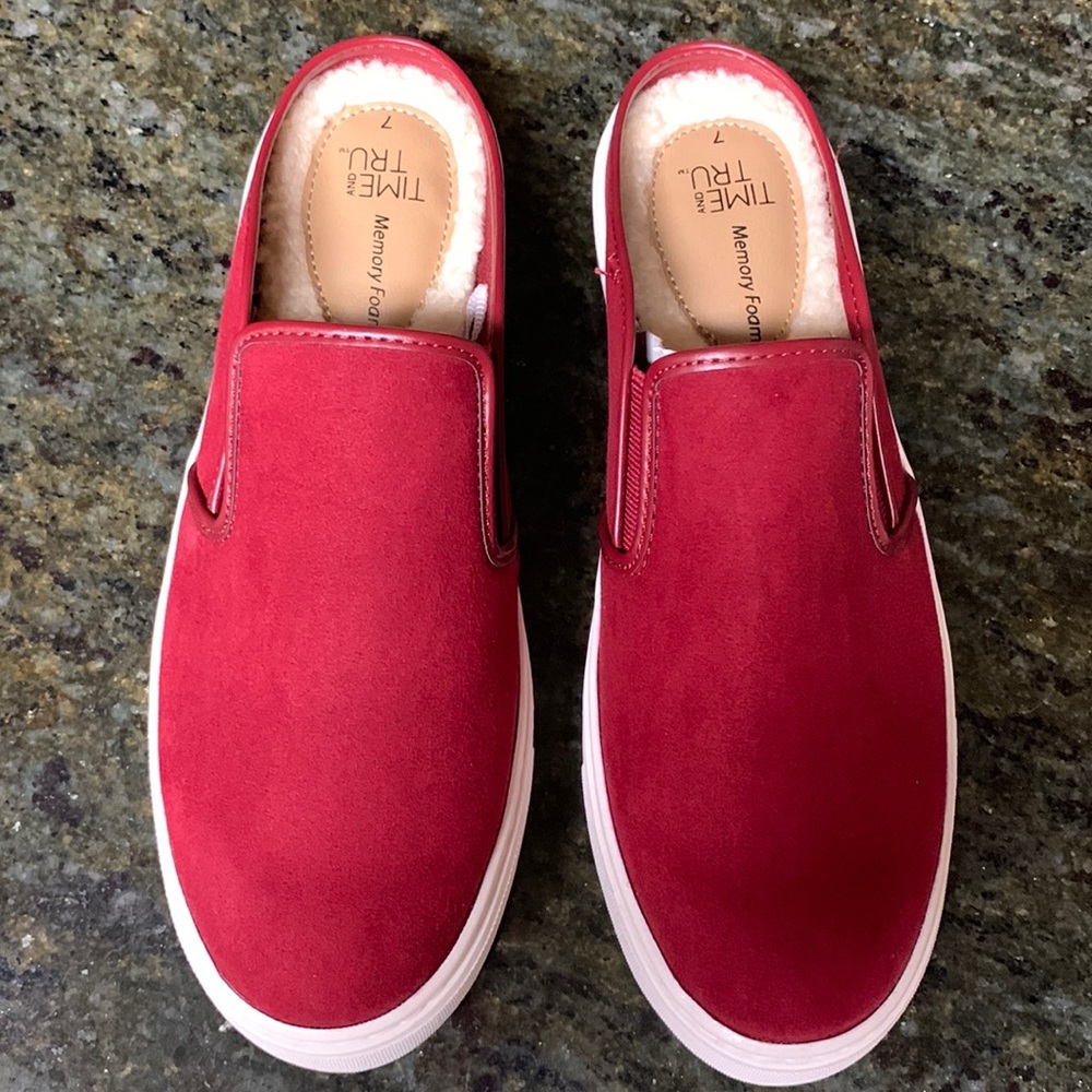 Womens Casual Twin Core Mule Slip On Shoes Sz 7